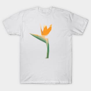 Flower geometric minimal Bird of paradise T-Shirt